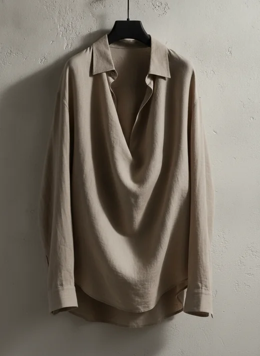 AI product shot sample: linen shirt