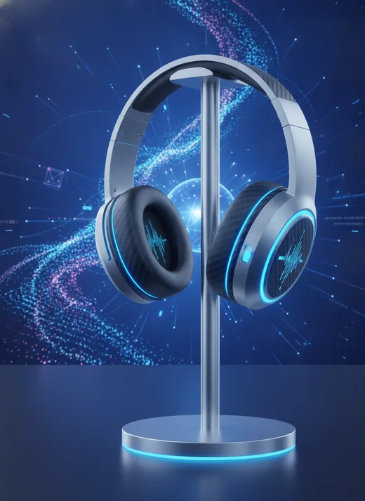 AI product shot sample: wireless headphones